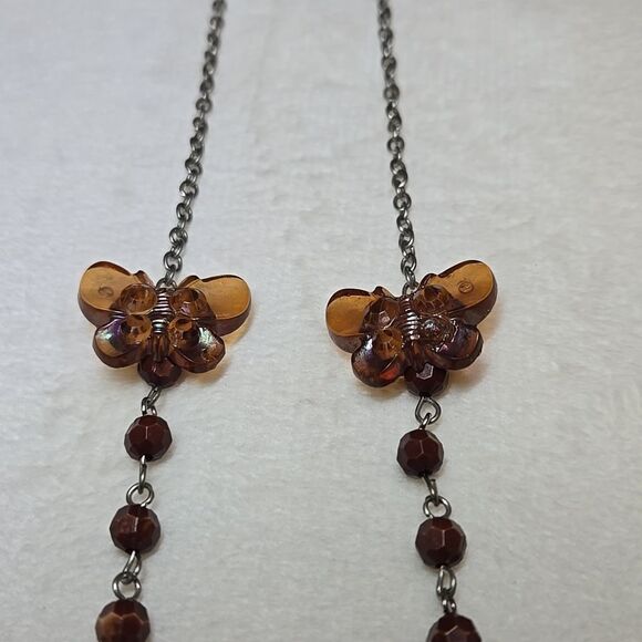 Butterfly Beaded Necklace - Picture 2 of 7